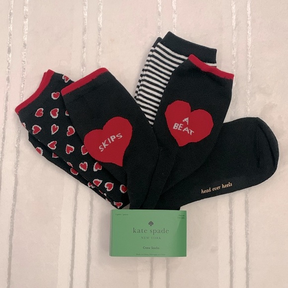 Kate Spade NY 3 Pairs One Size Socks Various Style & Colors - Picture 3 of 15
